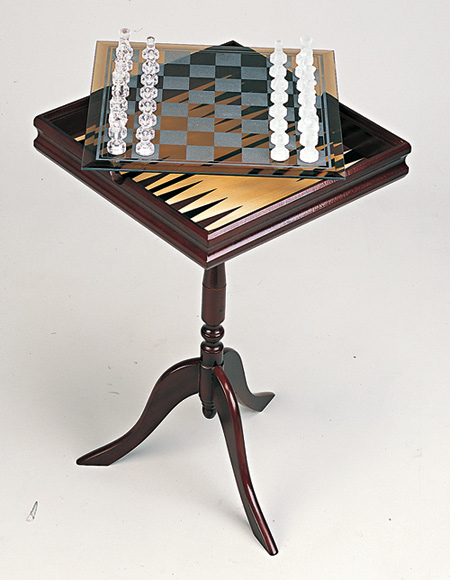  7-in-1 Pedestal Game Chess Table